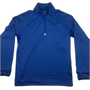 Fabletics Men's The Apex Quarter Zip Sweat Shirt Deep Navy Size Large
